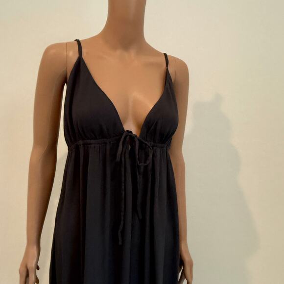 Rhea L/XL  Princess flowy strappy maxi dress Peppercorn D1 2346 - Picture 8 of 10